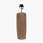 Inaya Natural Tapered Wood Table Lamp Base with Milos 35cm Natural Linen Tapered Lampshade