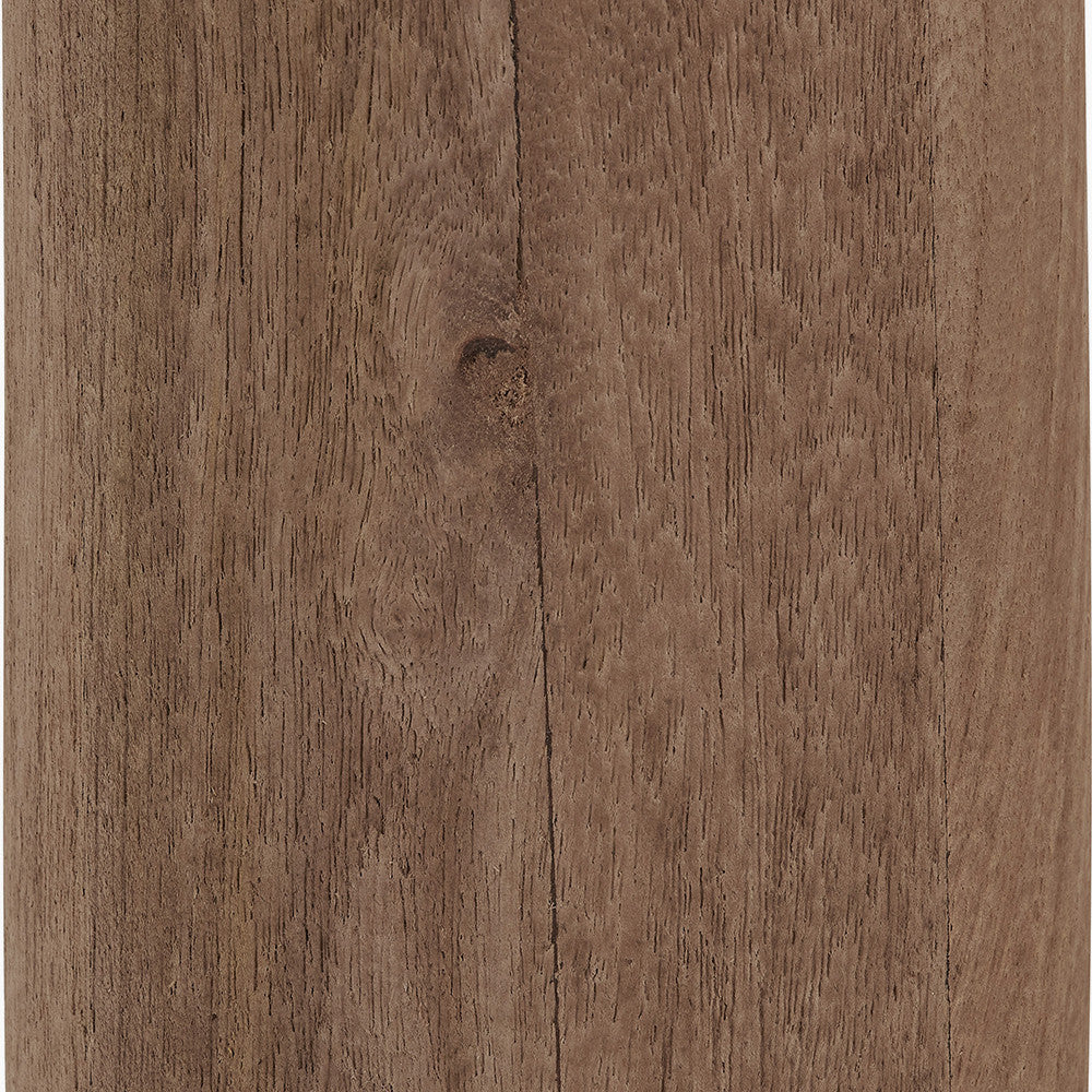 Inaya Natural Tapered Wood Table Lamp Base with Milos 35cm Natural Linen Tapered Lampshade
