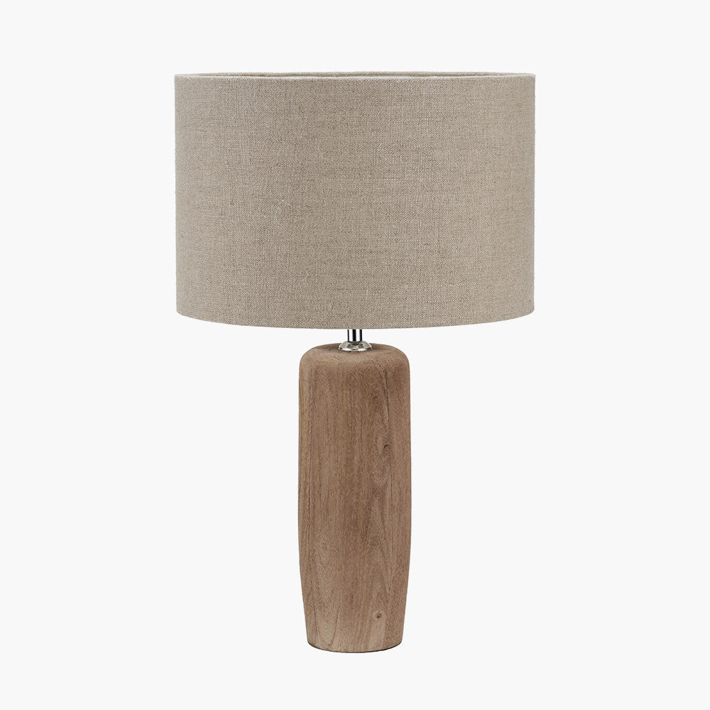 Inaya Natural Tapered Wood Table Lamp Base