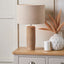 Inaya Natural Tapered Wood Table Lamp Base