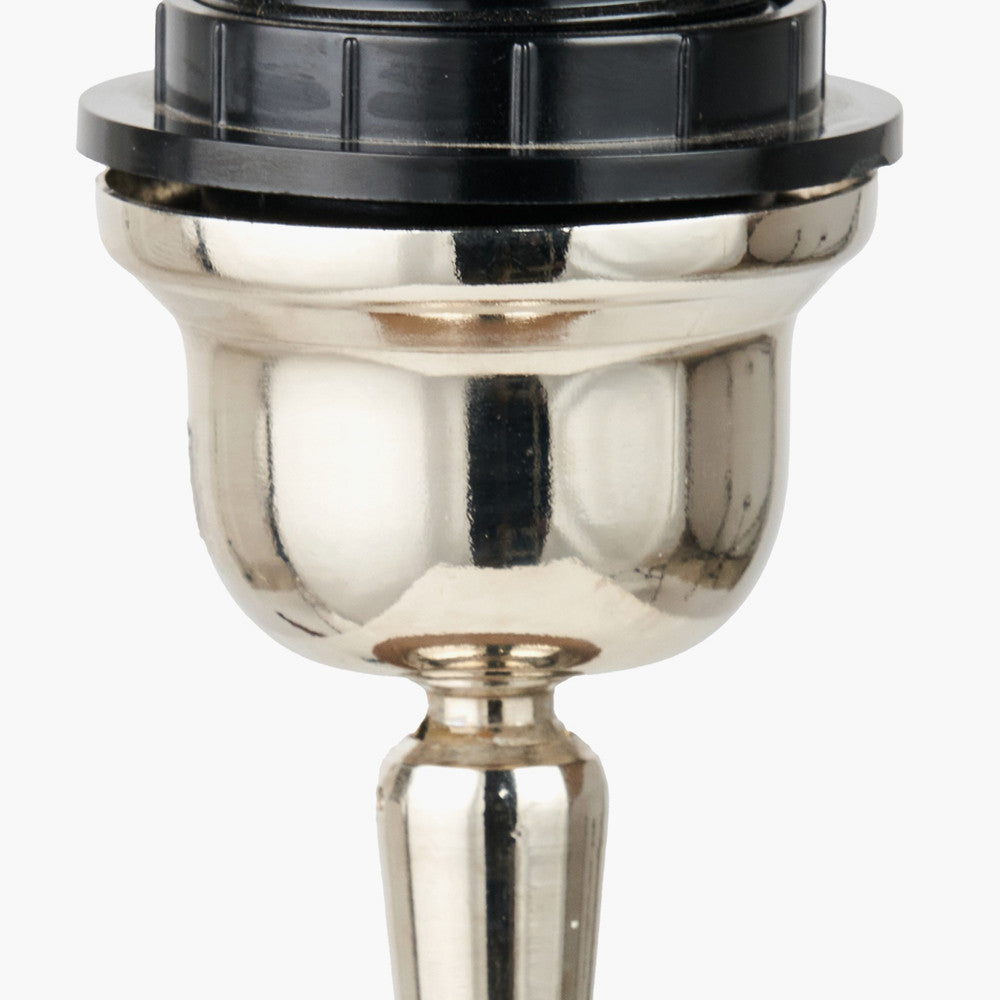 Ayra Natural Modernist Large Turned Wood Table Lamp Base with Henry 40cm Mustard Handloom Cylinder Lampshade