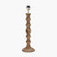 Ayra Natural Modernist Large Turned Wood Table Lamp Base