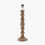 Ayra Natural Modernist Large Turned Wood Table Lamp Base