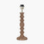 Ayra Natural Modernist Turned Wood Table Lamp Base