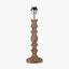 Ayra Natural Modernist Turned Wood Table Lamp Base