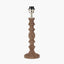 Ayra Natural Modernist Turned Wood Table Lamp Base