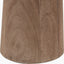 Esha Natural Conical Wood Table Lamp Base with Rouen 35cm White Boucle Cylinder Lampshade