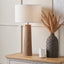 Esha Natural Conical Wood Table Lamp Base
