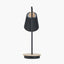 Juna Black Metal and Natural Wood Table Lamp