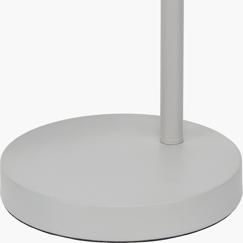 Finn Grey Metal Cloche Headed Table Lamp