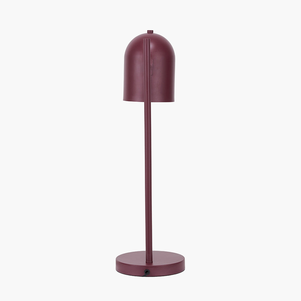 Finn Mulberry Metal Cloche Headed Table Lamp
