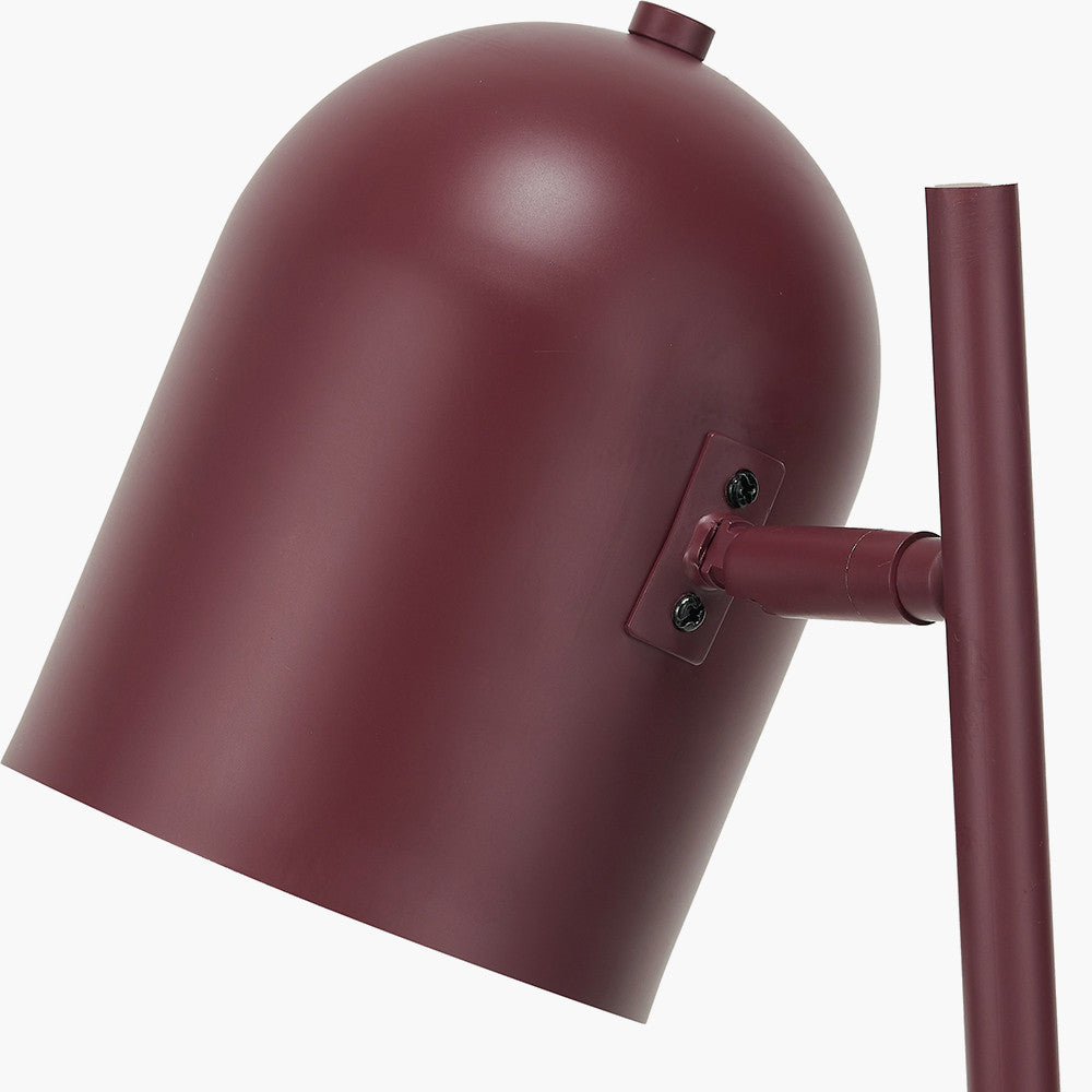 Finn Mulberry Metal Cloche Headed Table Lamp