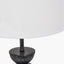 Vala Graphite Metal Textured Effect Ball Table Lamp