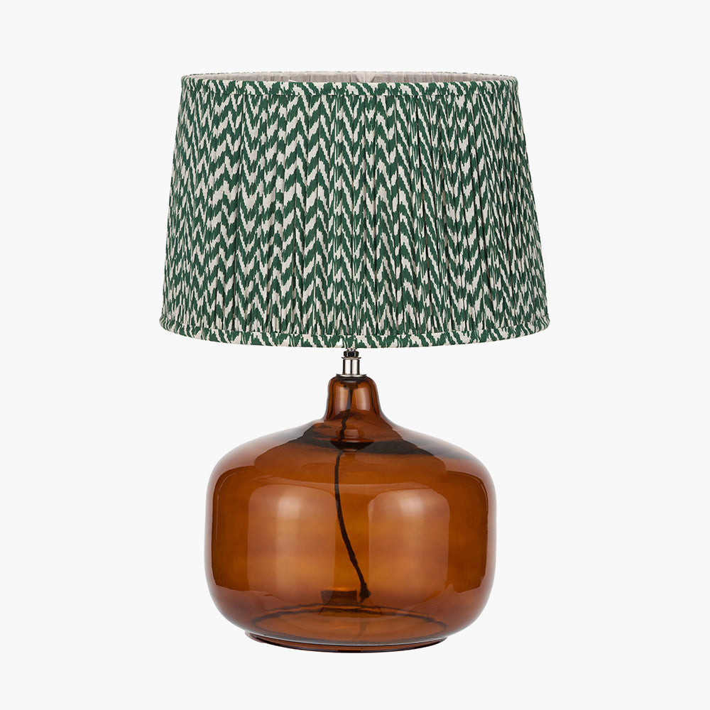 Corby Amber Glass Table Lamp Base