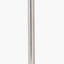 Auden Silver Metal Stick Table Lamp Base with Adelaide 25cm Ivory Tapered Cotton Mix Lampshade