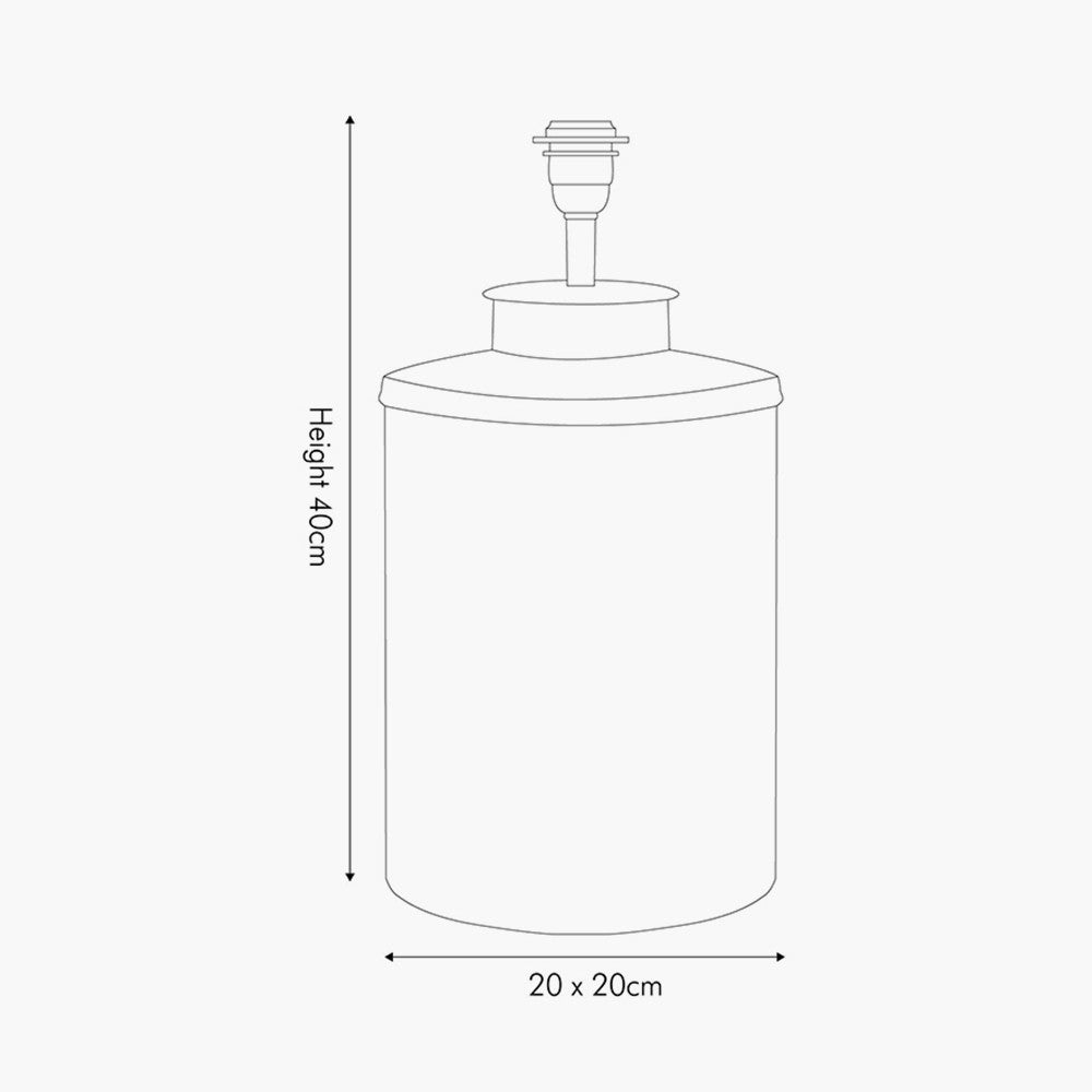 Landscape Red Hand Painted Metal Table Lamp Base