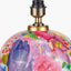 Matisse Multi Colour Ceramic Urn Table Lamp Base with Harry 40cm Black Cotton Mix Cylinder Lampshade