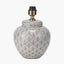 Barbier White Art Deco Fan Ceramic Table Lamp Base