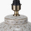 Barbier White Art Deco Fan Ceramic Table Lamp Base
