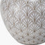 Barbier White Art Deco Fan Ceramic Table Lamp Base
