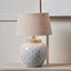Barbier White Art Deco Fan Ceramic Table Lamp Base