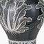 Asteria Black and White Feather Ceramic Urn Table Lamp Base with Adelaide 40cm Ivory Tapered Cotton Mix Lampshade