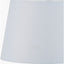 Asteria Black and White Feather Ceramic Urn Table Lamp Base with Adelaide 40cm Ivory Tapered Cotton Mix Lampshade