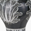 Asteria Black and White Feather Ceramic Urn Table Lamp Base with Henry 40cm White Handloom Cylinder Lampshade