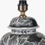 Asteria Black and White Feather Ceramic Urn Table Lamp Base