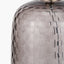 Camille Large Smoke Grey Circle Design Handcut Glass Table Lamp Base with Harry 35cm Ivory Cotton Mix Cylinder Lampshade