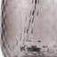 Camille Large Smoke Grey Circle Design Handcut Glass Table Lamp Base with Harry 35cm Ivory Cotton Mix Cylinder Lampshade
