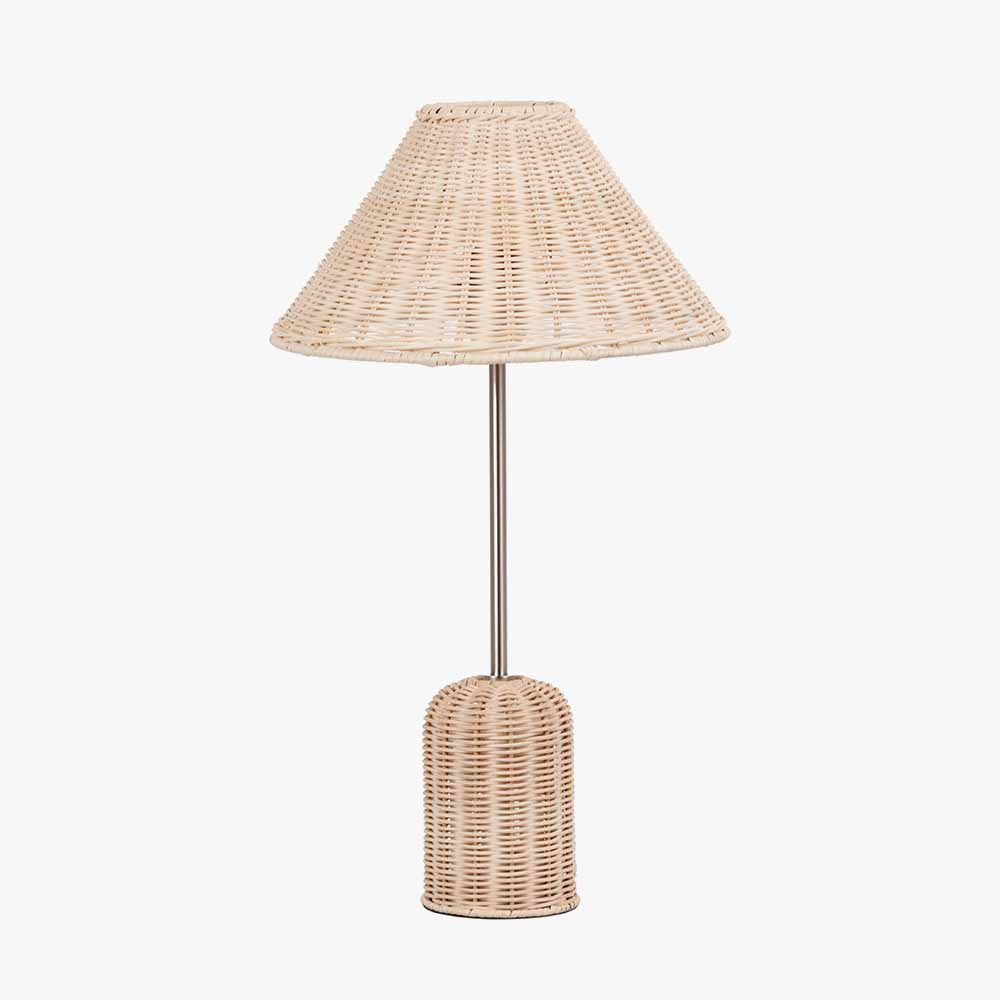 Hali Rattan Base and Shade Table Lamp