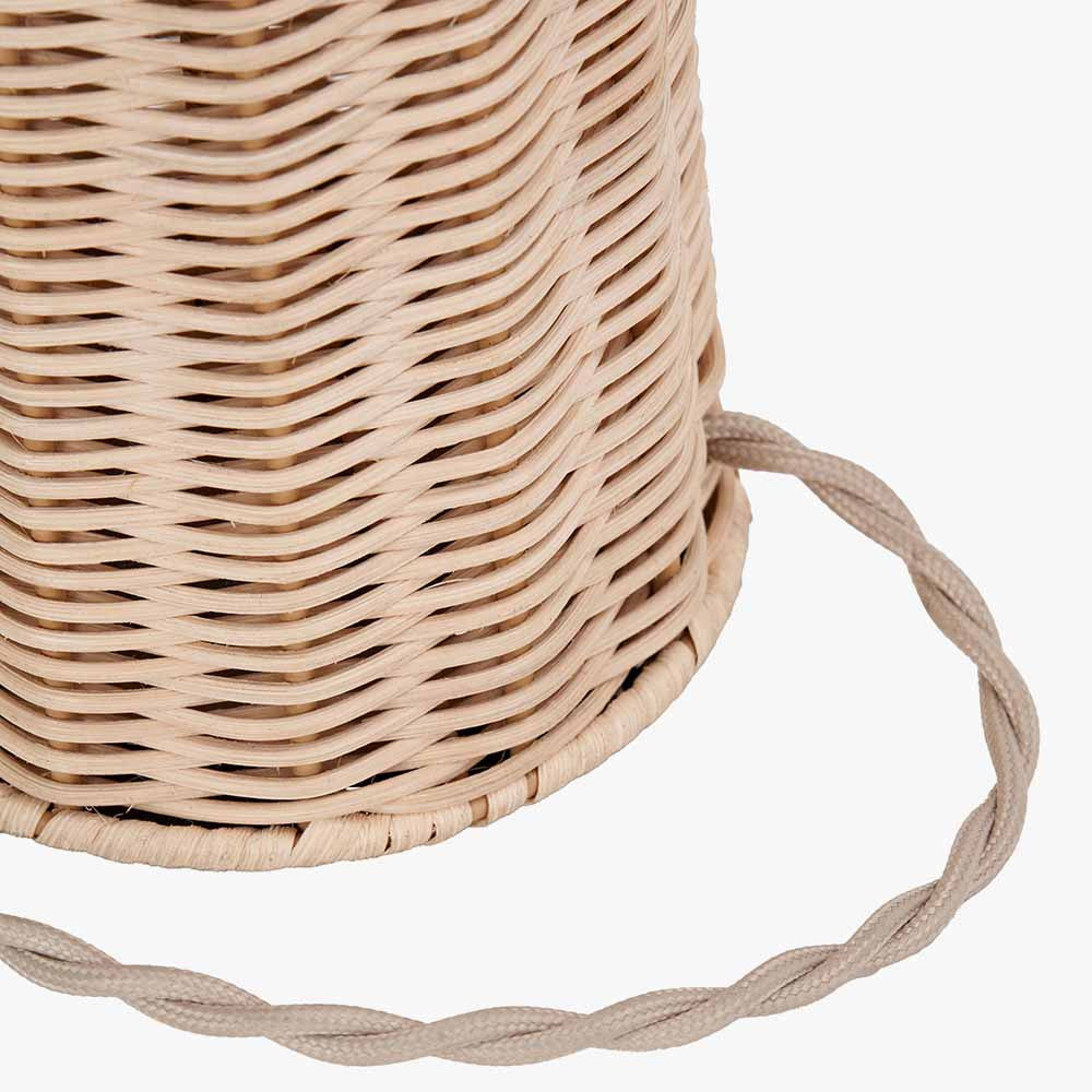 Hali Rattan Base and Shade Table Lamp
