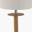 Bonham Natural Wood Veneer and Silver Metal Table Lamp