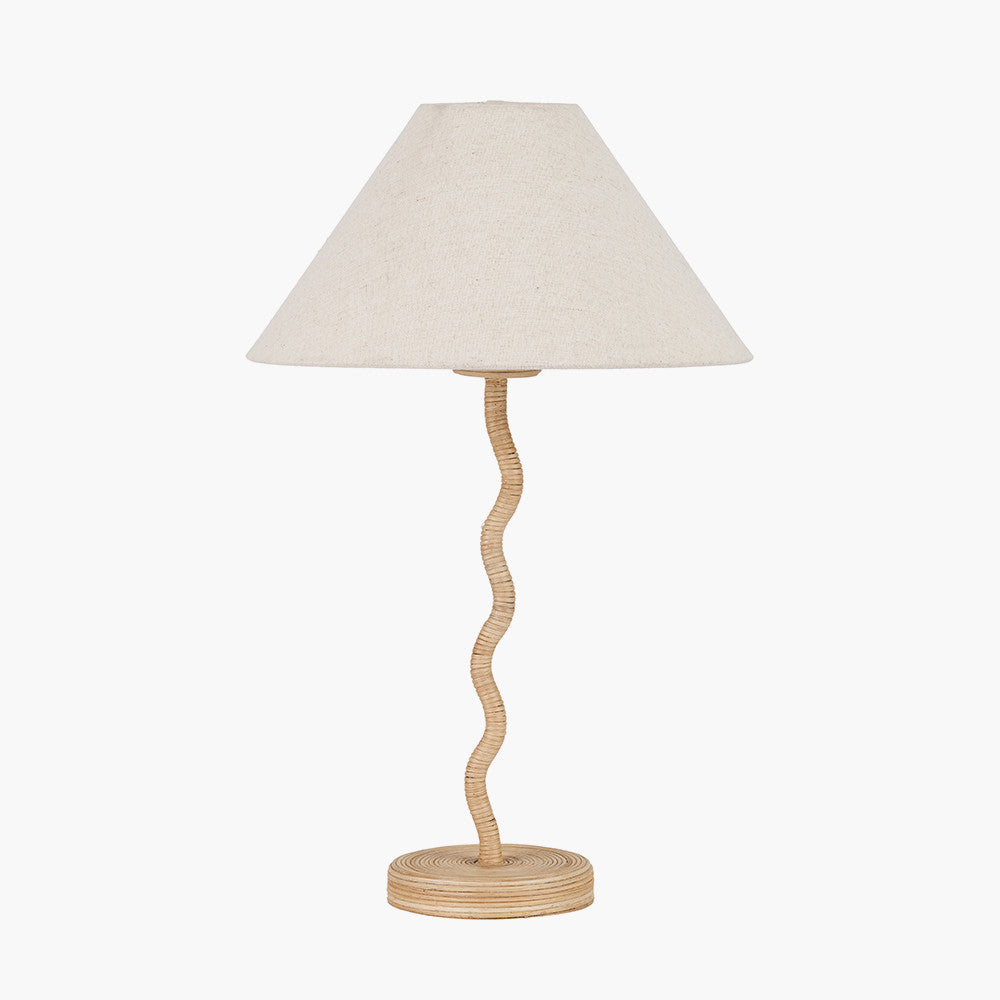 Palau Rattan Wave Table Lamp Base