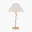 Palau Rattan Wave Table Lamp Base
