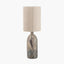 Palmino Brown Tall Organic Glass Bottle Table Lamp