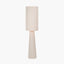 Mirissa White Slubby Handloom Fabric Table Lamp