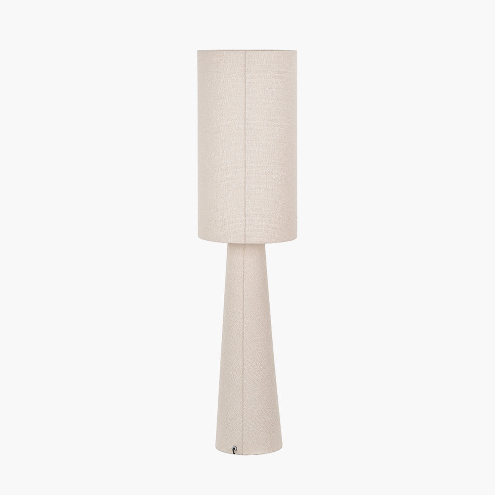Mirissa White Slubby Handloom Fabric Table Lamp