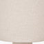 Mirissa White Slubby Handloom Fabric Table Lamp