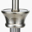 Salvatore Antique Silver Metal Table Lamp Base with Winston 35cm Taupe Handloom Tapered Lampshade