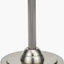 Salvatore Antique Silver Metal Table Lamp Base with Winston 35cm White Handloom Tapered Lampshade