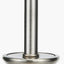 Salvatore Antique Silver Metal Table Lamp Base with Winston 35cm White Handloom Tapered Lampshade
