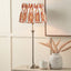 Salvatore Antique Silver Metal Table Lamp Base with Izara 35cm Cinnamon Ikat Patterned Mushroom Pleat Tapered Lampshade