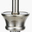 Salvatore Antique Silver Metal Table Lamp Base with Amelia 40cm Natural Linen Hard Pleat Tapered Lampshade