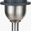 Salvatore Antique Silver Metal Table Lamp Base with Thiago 35cm Ocean Blue Stripe Mushroom Pleat Tapered Lampshade