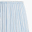 Salvatore Antique Silver Metal Table Lamp Base with Thiago 35cm Ocean Blue Stripe Mushroom Pleat Tapered Lampshade