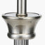 Salvatore Antique Silver Metal Table Lamp Base with Malia 35cm Olive Green Mushroom Pleat Scalloped Tapered Lamp Shade