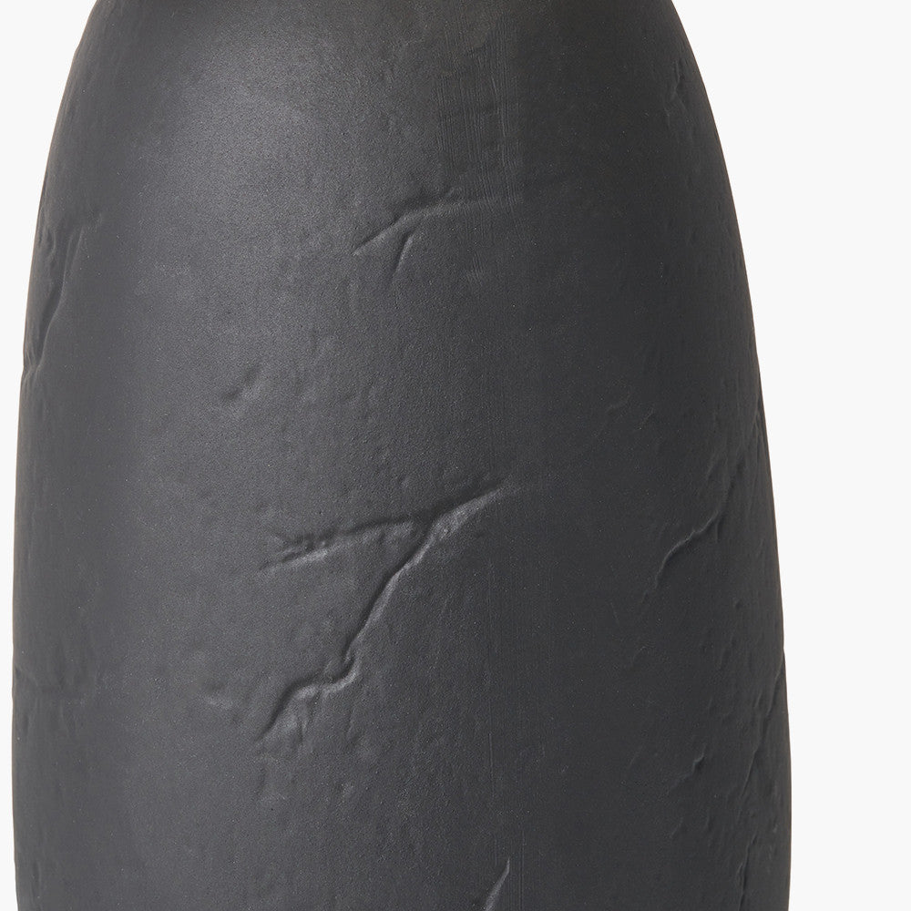 Erika Black Vintage Textured Ceramic Table Lamp