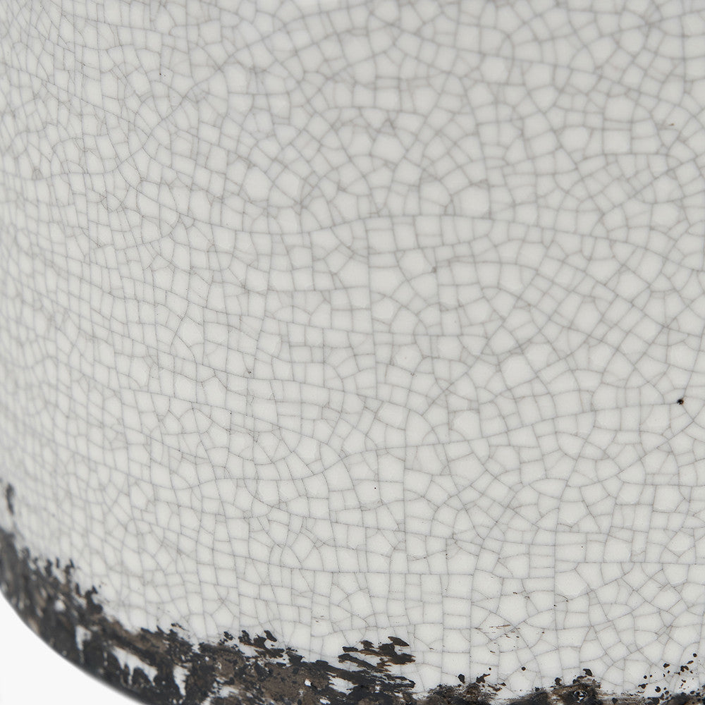 Nori Cream Crackle Ceramic Table Lamp